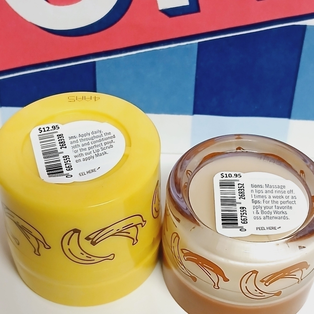 Bath and Body Works Banana Bonanza Lip Mask and Scrub - Picture 4 of 4